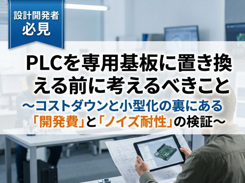PLCを専用基板に置き換える前に考えるべきこと